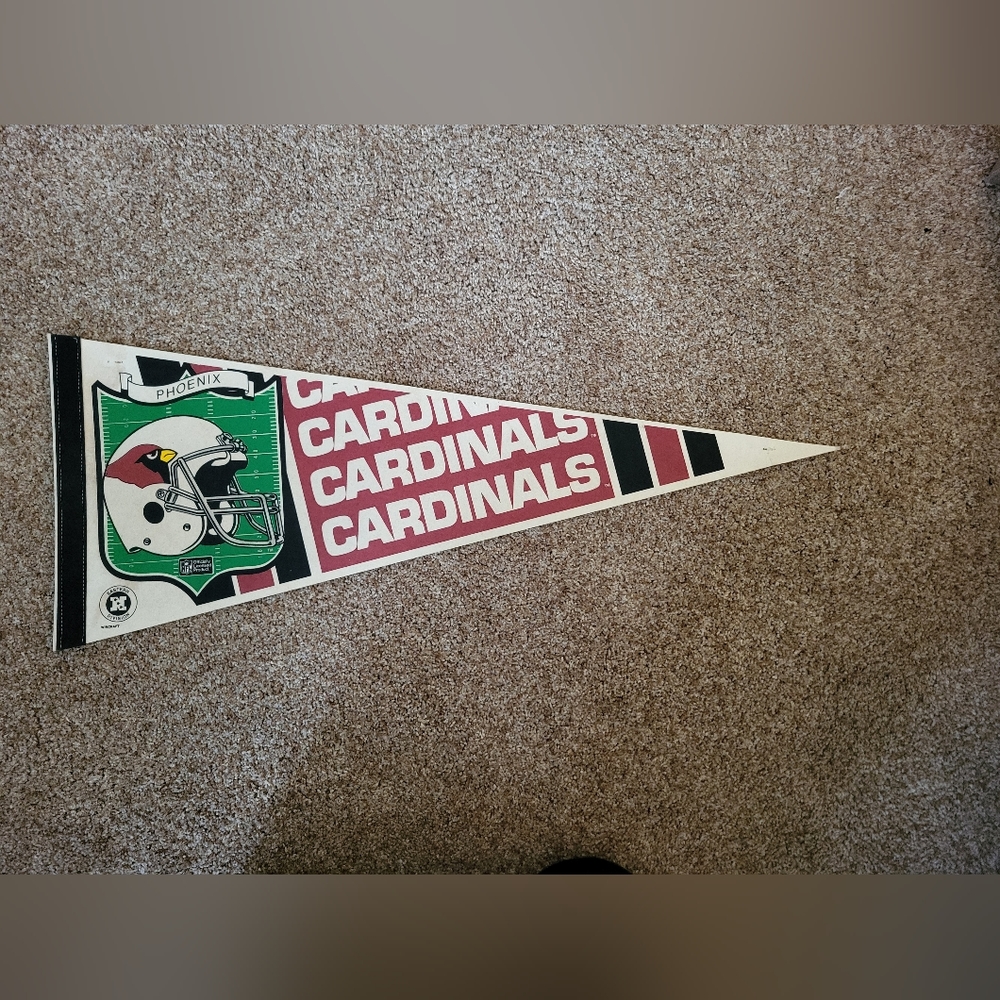 Vintage NFL Phoenix Cardinals felt Pennant Flag